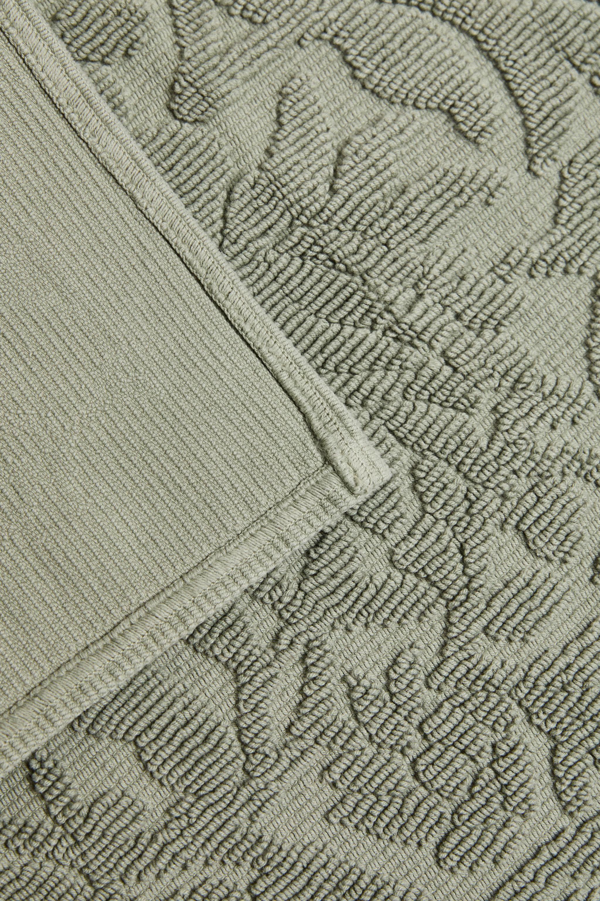 COTTON JACQUARD BATH MAT